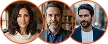 Avatars van tevreden Tnondamolon gebruikers